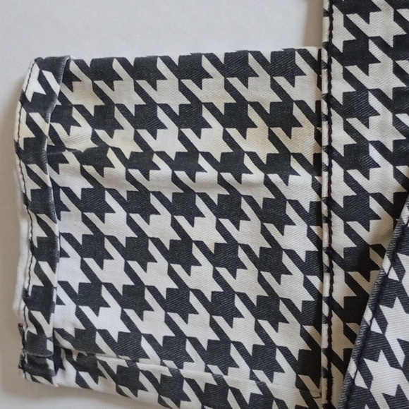 Size 6 Allen B Houndstooth Skinny Jeans Punk Goth Pants Cosplay Emo Y2K - Picture 3 of 11